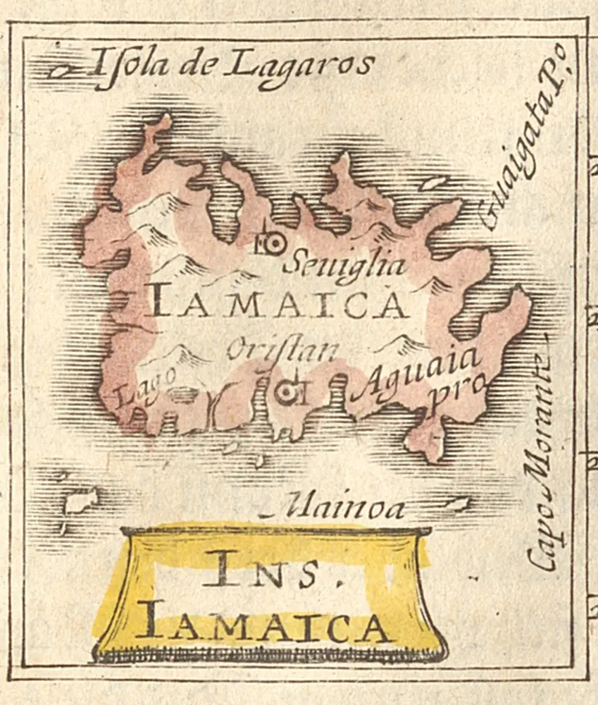 Ins. Iamaica [Karte], in: Atlas Minor [2. Teil], S. 897.