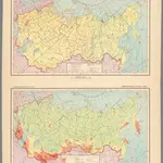 Karta magnitnykh sklonenii SSSR. Seysmicheskaia karta SSSR.