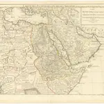 Carte de l'Egypte de la Nubie de l'Abissinie