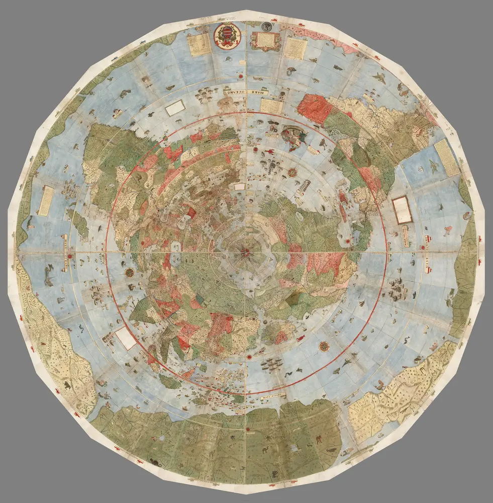 Composite: Tavola 1-42. (Map of the World) (Rotated 180 degrees)