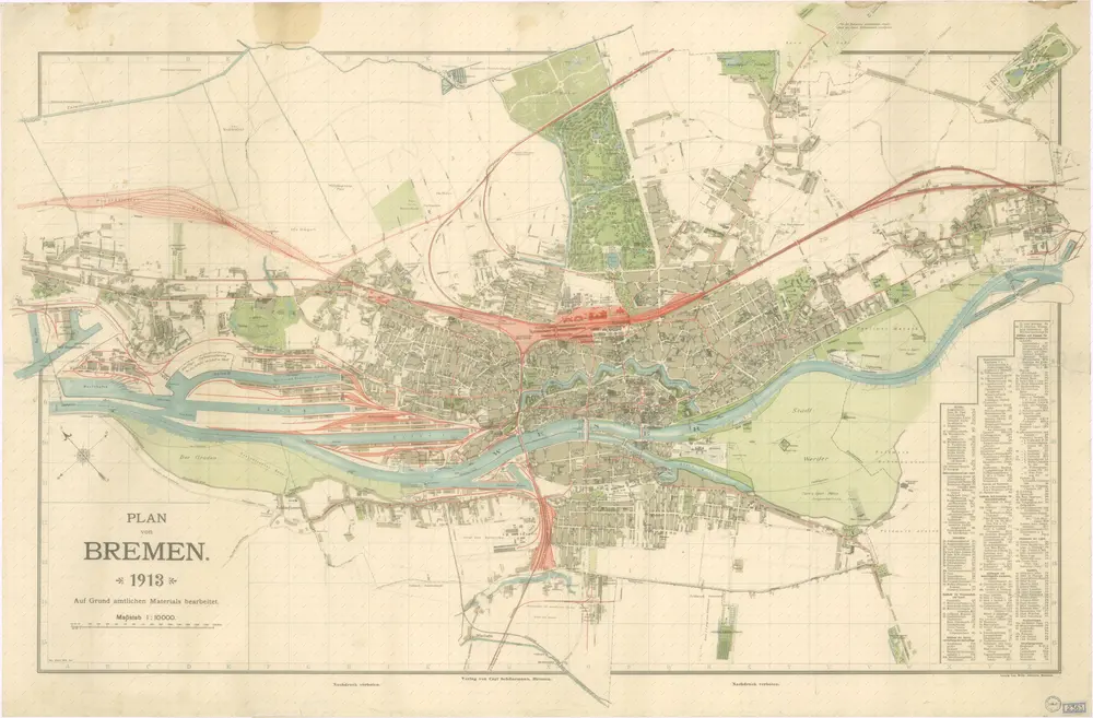 Plan von Bremen