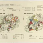 Aesch: Integralmelioration, alter Bestand 1944 und neuer Bestand 1947; Übersichtsplan