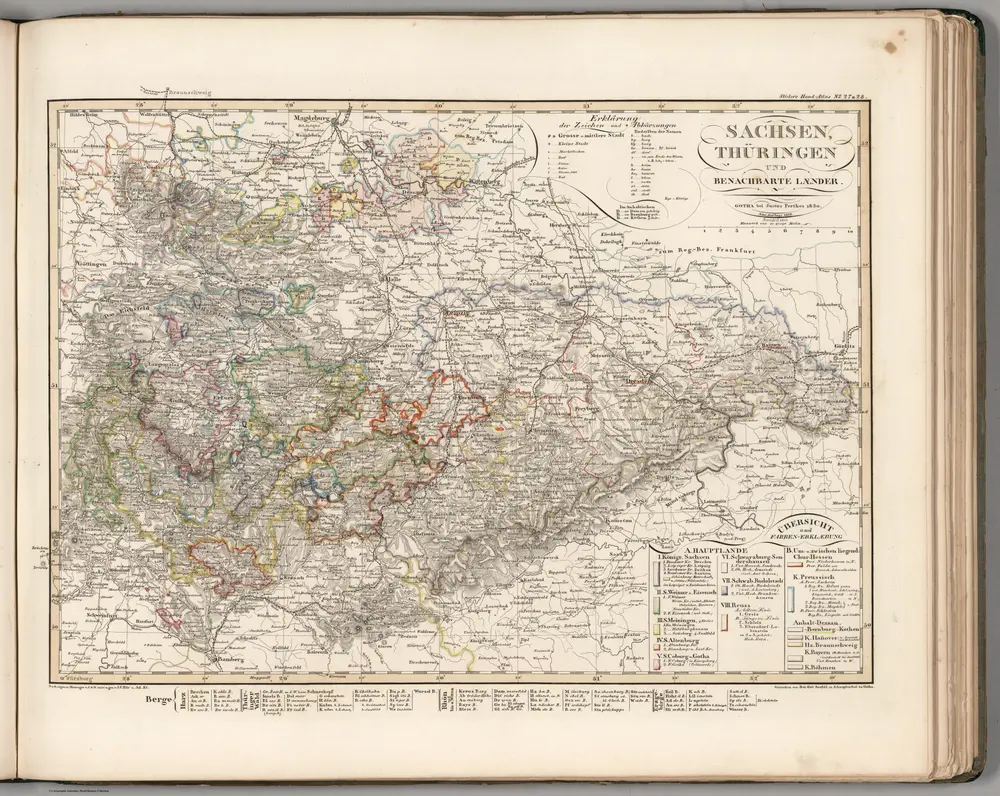 Sachsen, Thuringen und Benachbarte Laender.  (Saxony, Thuringen and Neighboring Countries).