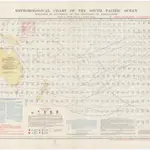 Meteorological chart of the South Pacific Ocean