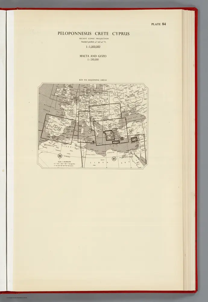 Index: Peloponnesus Crete Cyprus. Malta and Gozo, Plate 84, V. IV