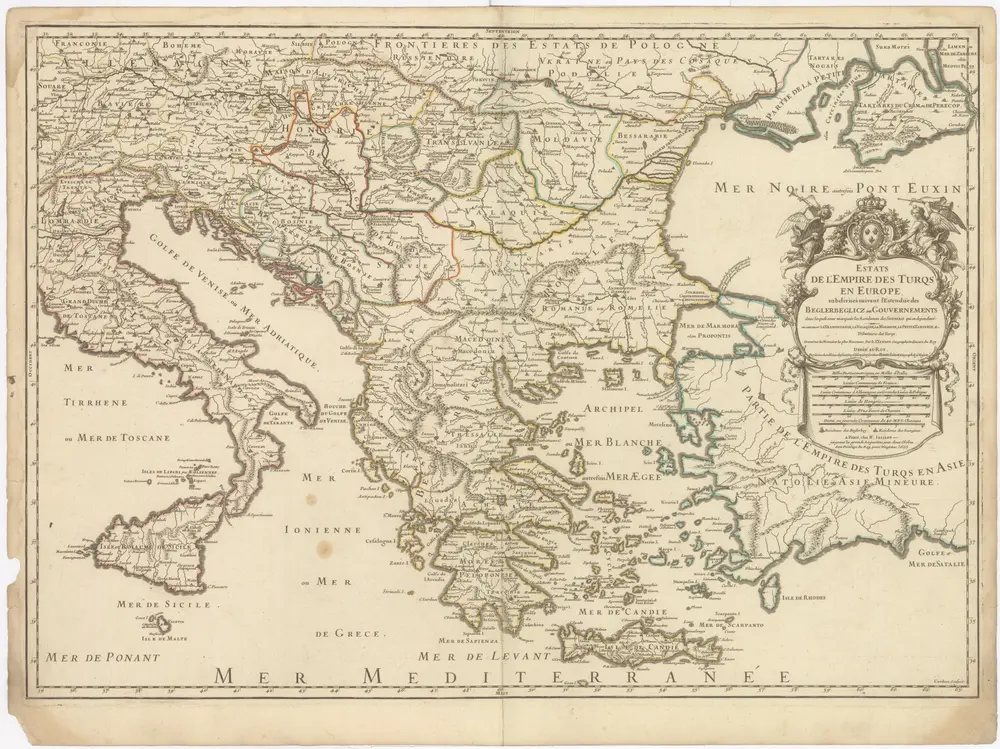 Estats de l'empire des Turqs en Europe