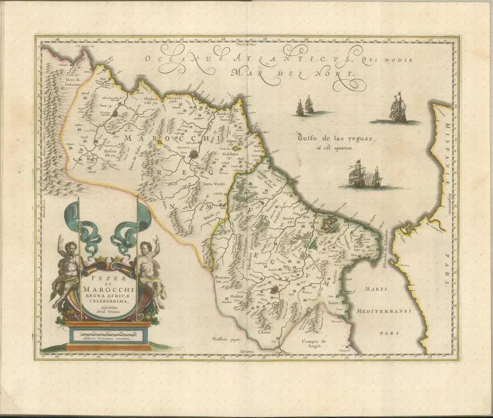 mapa z atlasu "Theatrvm orbis terrarvm, Sive Atlas novvs. Pars Secvnda."