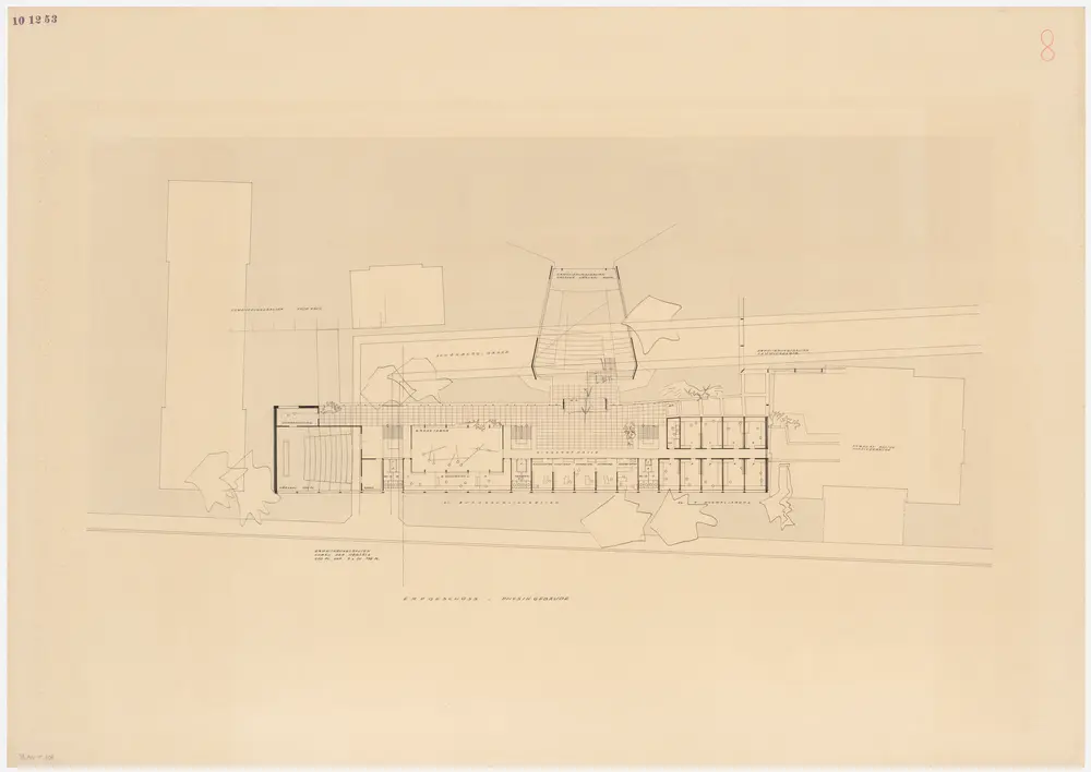 Zürich: Physikgebäude der Universität; Projekt 101253; Erdgeschoss; Grundriss