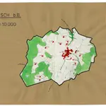 Aesch: Definition der Siedlungen für die eidgenössische Volkszählung am 01.12.1950; Siedlungskarte