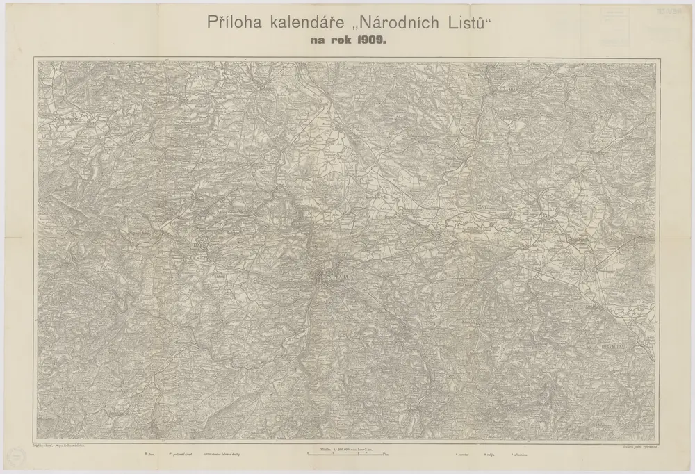 Příloha kalendáře "Národních listů" na rok 1909