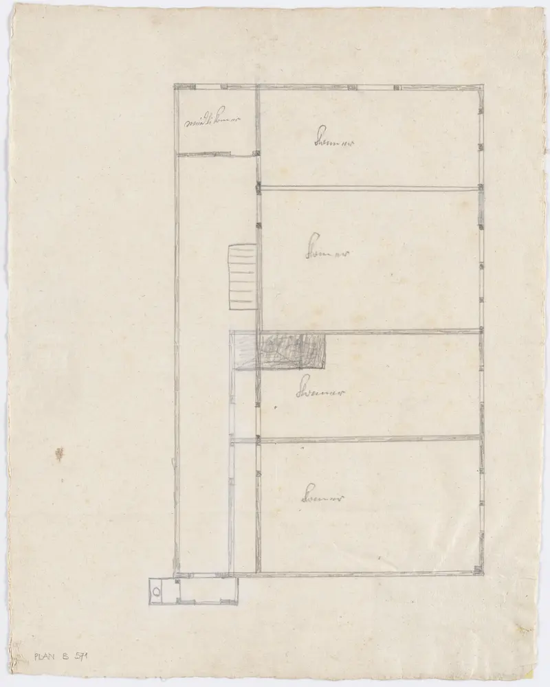 Wald: Zollhaus, 2. Stock; Grundriss