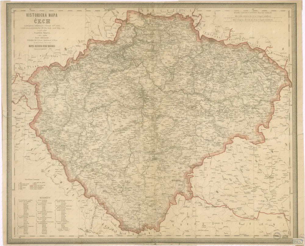 Historická mapa Čech