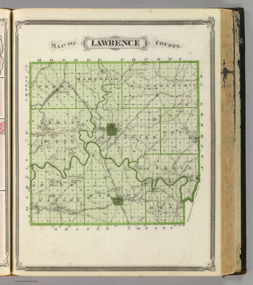 Map of Lawrence County.