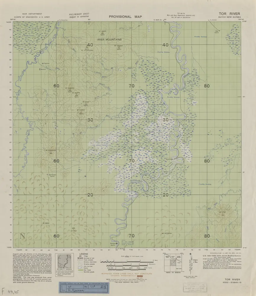 Tor River / prepared under the direction of the Chief Engineer by Base Map Plant U.S. Army, June 1944