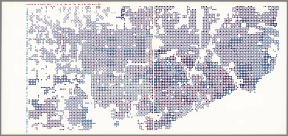 Detroit West; Detroit East. Personal Income; Residential Population Density.