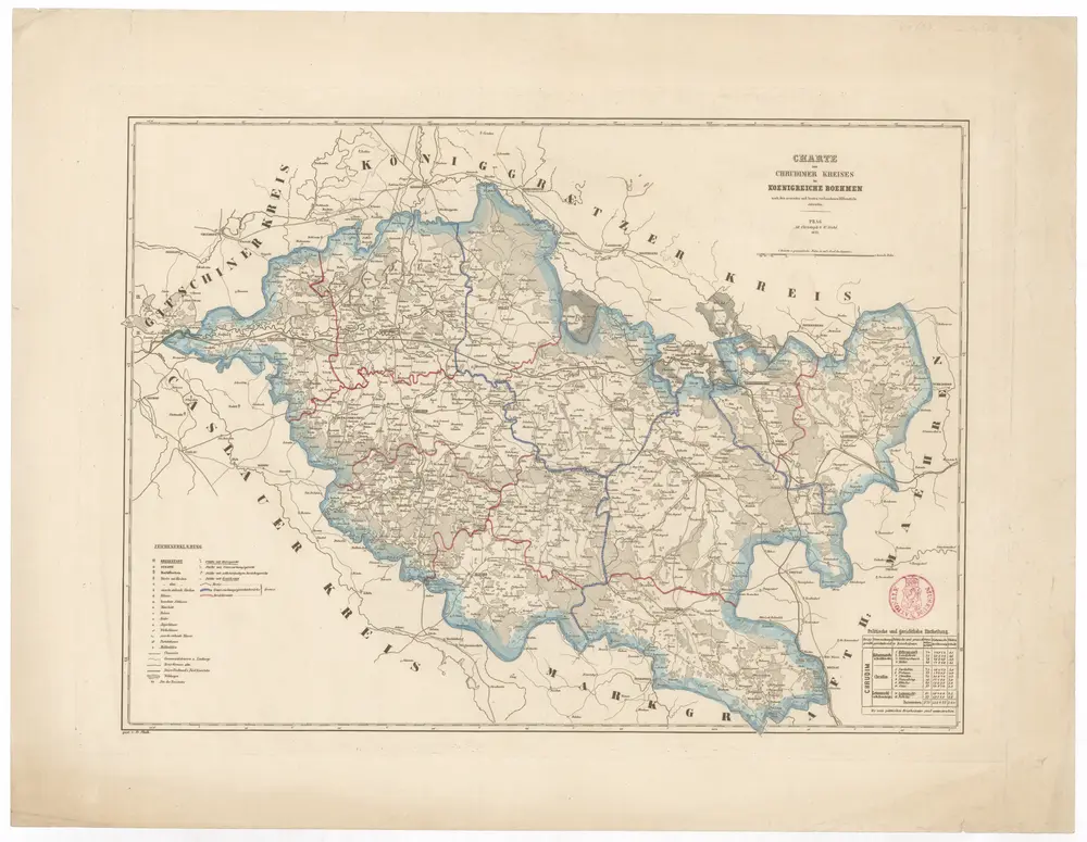 Charte des Chrudimer Kreises im Koenigreiche Boehmen