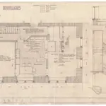 Embrach: Liegenschaft Neumoos, Wohnhaus, innere Renovationsarbeiten, Erdgeschoss und Treppenhaus; Detailansicht, Grundriss und Schnitt