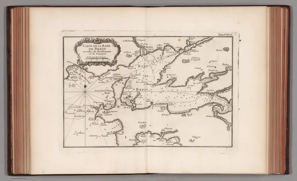 Carte de la rade de Brest et celles de Bertheaume et de Camaret.