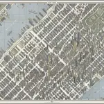 New York City Picture Map - a 3-D Map of Mid-town Manhattan.