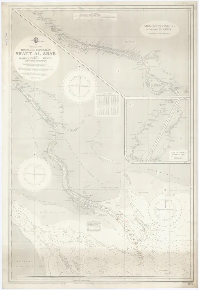 Mouth of the Euphrates, Shatt al Arab and Bahmanshir river