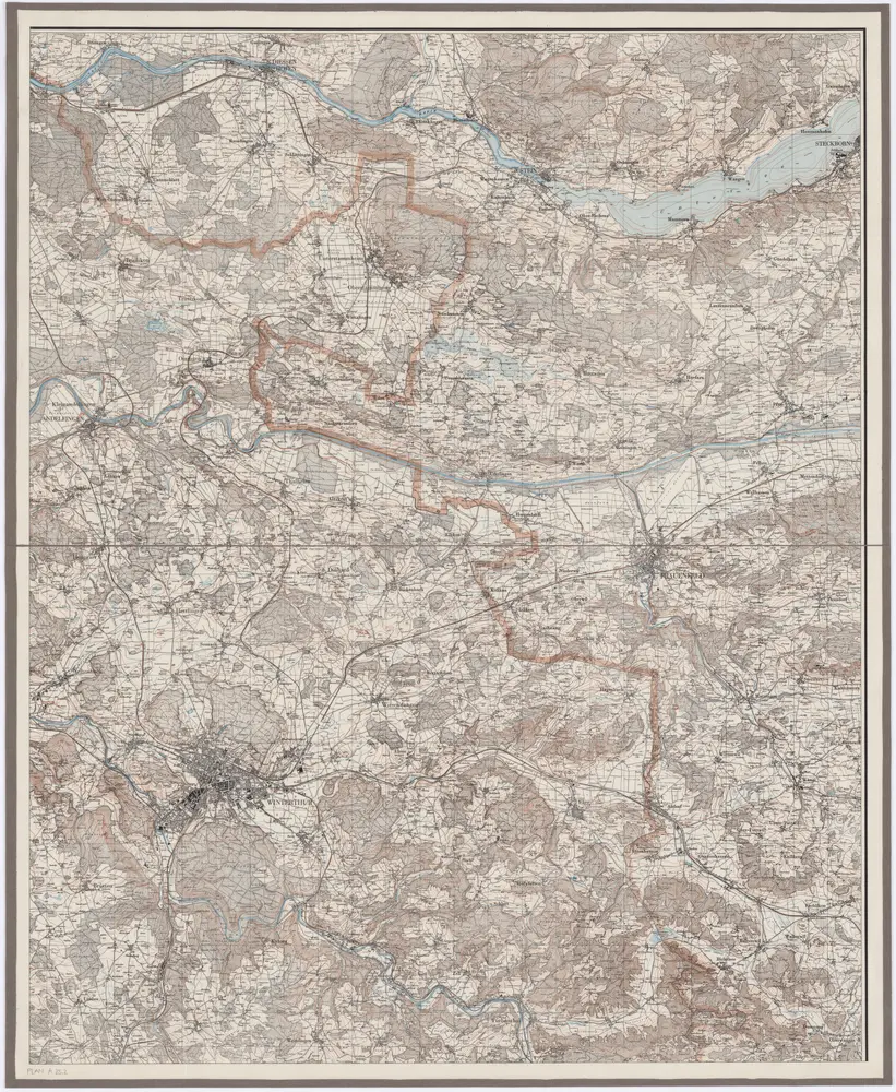 Karte des Kantons Zürich: Blatt 2: Nordosten