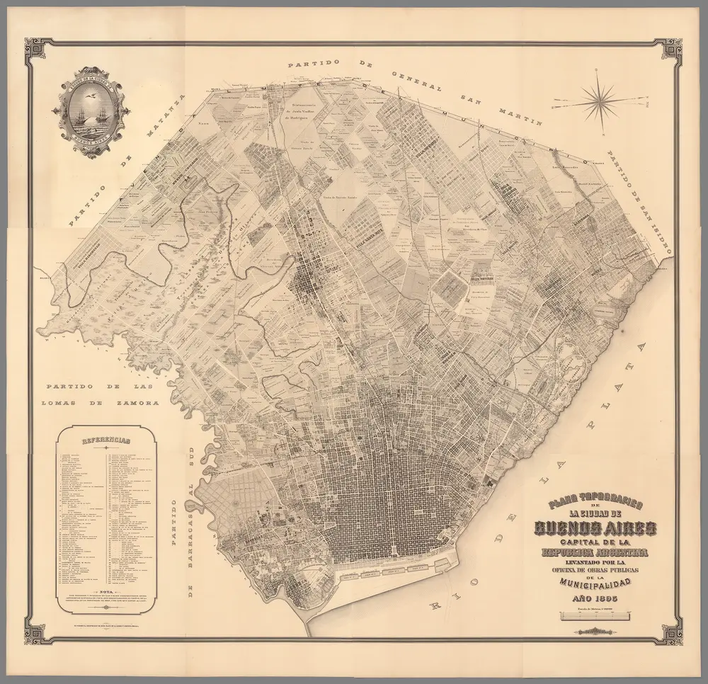 Composite Map: I-XII. Plano topografico de la ciudad de Buenos Aires