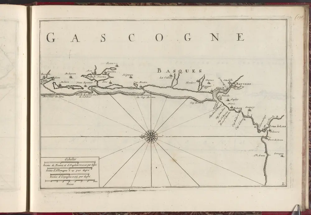 Les costes de France, sur locean & sur la mer Mediterrane ́e &c. avec leurs fortifications :