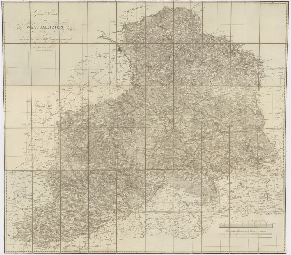 General-Carte von Westgallizien