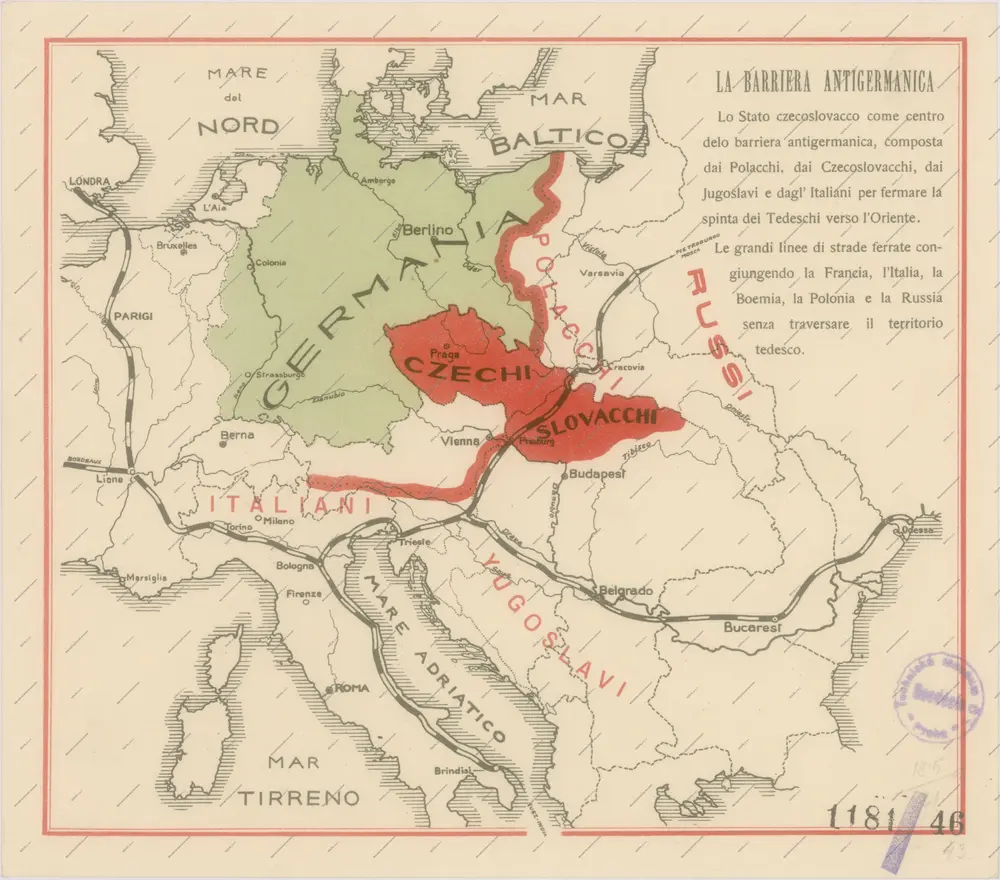 Sbírka map a diagramů použitých na mírových konferencích v Paříži v letech 1919 - 1920