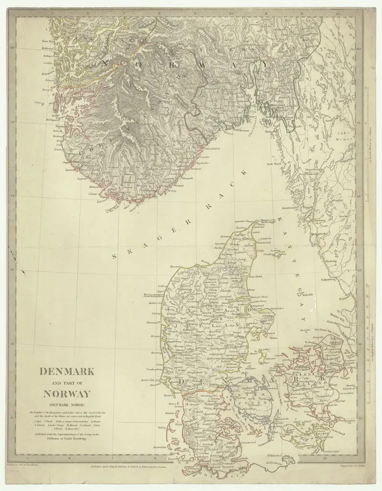 Denmark and part of Norway (Denmark, Norge)