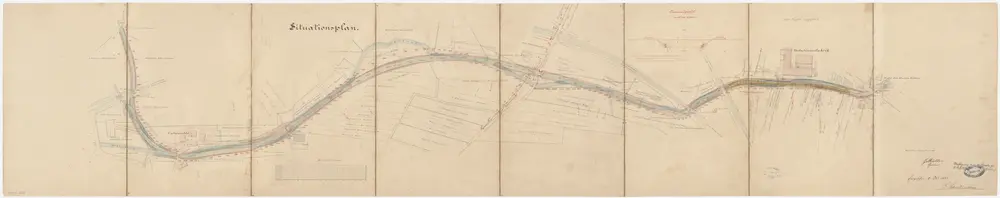 Oberwinterthur, Winterthur: Von der Brücke Oberwinterthur-Seen bis zum Wehr von Herrn Weber; Situationsplan