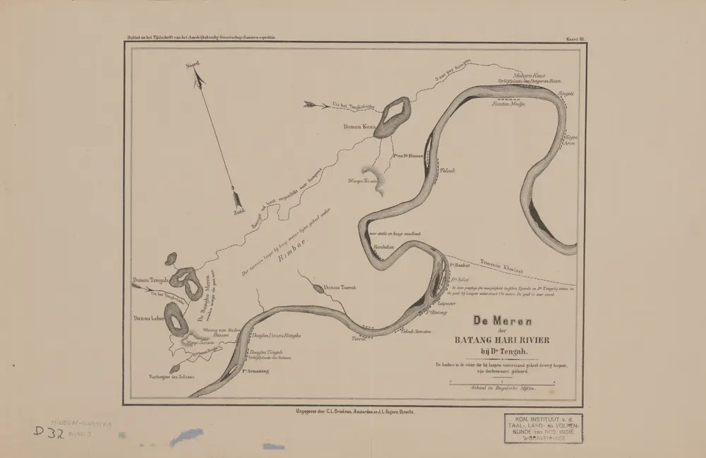 De meren der Batang Hari Rivier bij D[a]n[au] Tengah / [door D.D. Veth]