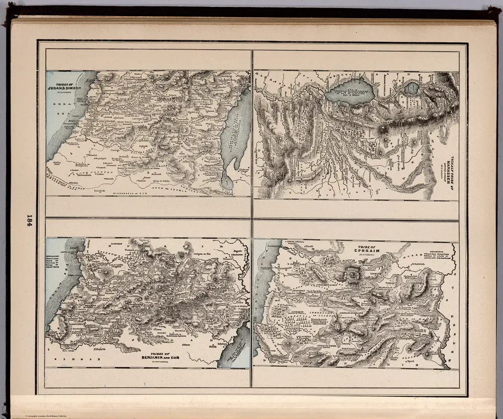 Half Tribes of Manasseh. Tribes of Judah & Simeon, Benjamin and Dan, Ephraim