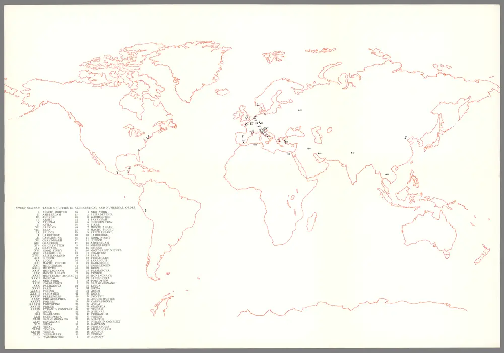 LI. World Map. 109,110,111,112,113,114.