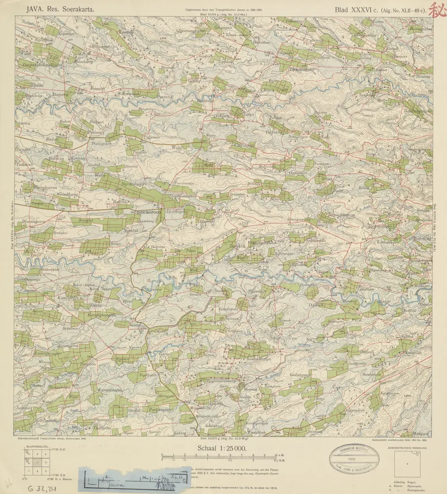 [Djoemopolo] : opgenomen door den Topografischen Dienst in 1920-1923 / Topografische Dienst