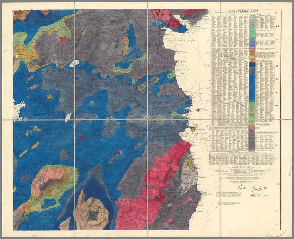 Sheet 4. A General Map Of Ireland.(Geologically colored).