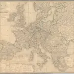 Carte genérale et itineraire de l'Europe