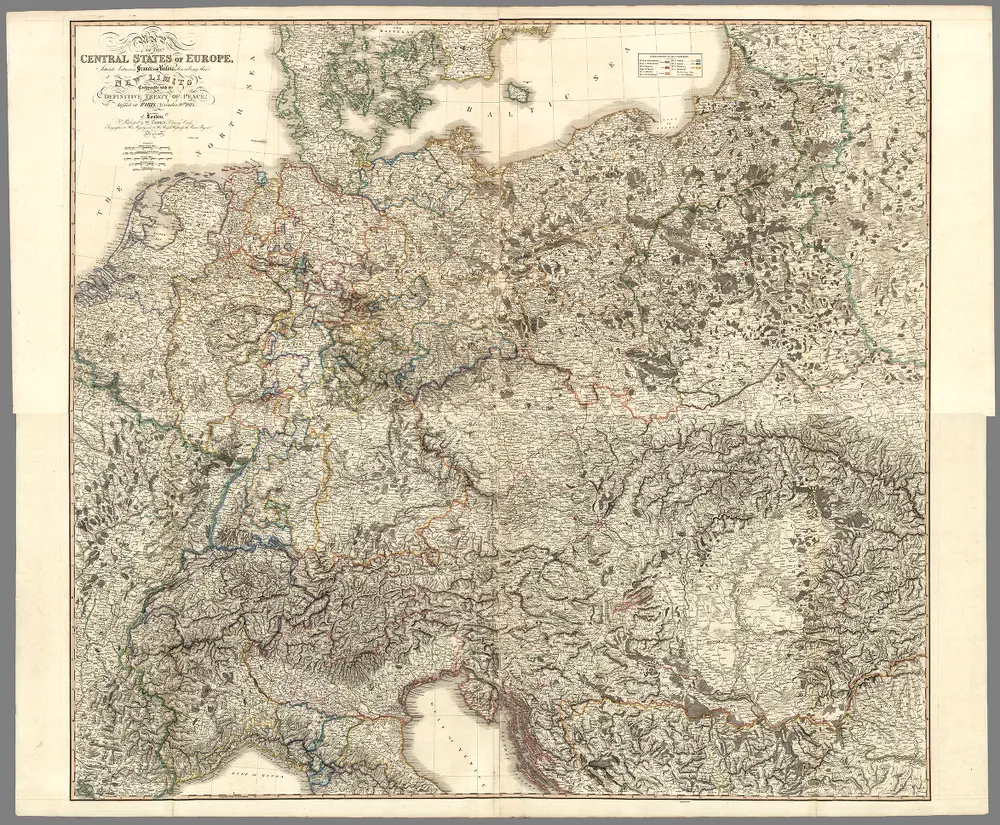 Composite Map: Map of the Central States of Europe Situate between France and Russia