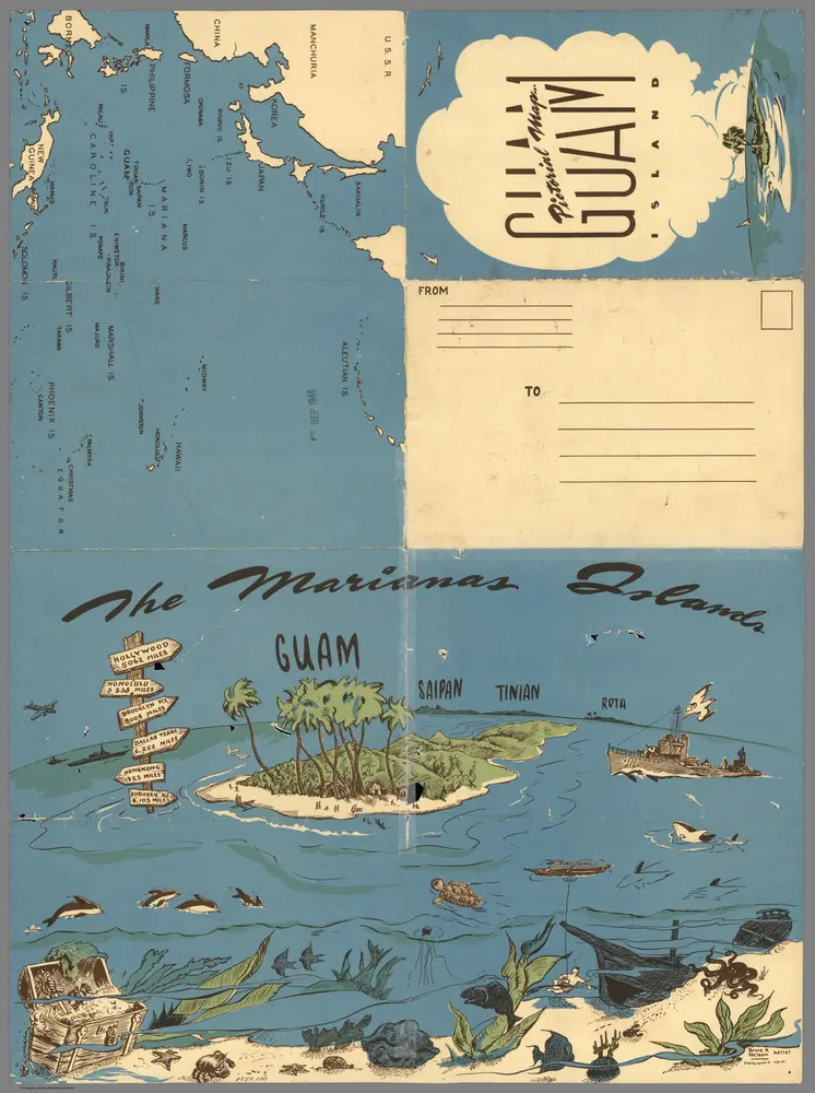 Guam Island.  Marianas Islands.