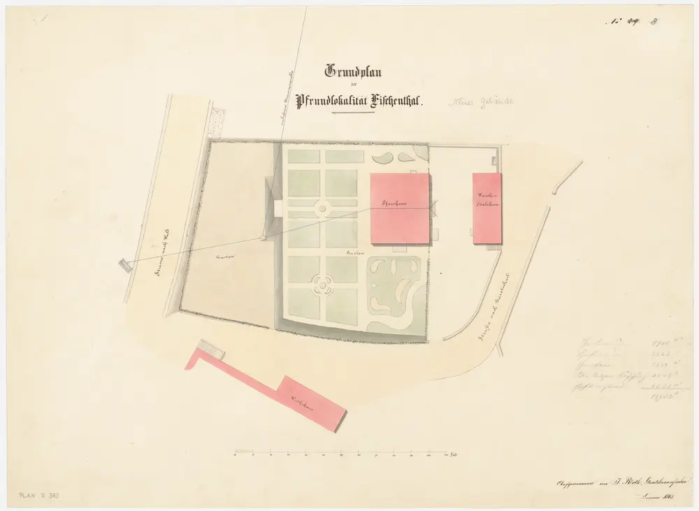 Fischenthal: Pfrundlokalität mit Pfarrhaus; Grundriss (Nr. 8)