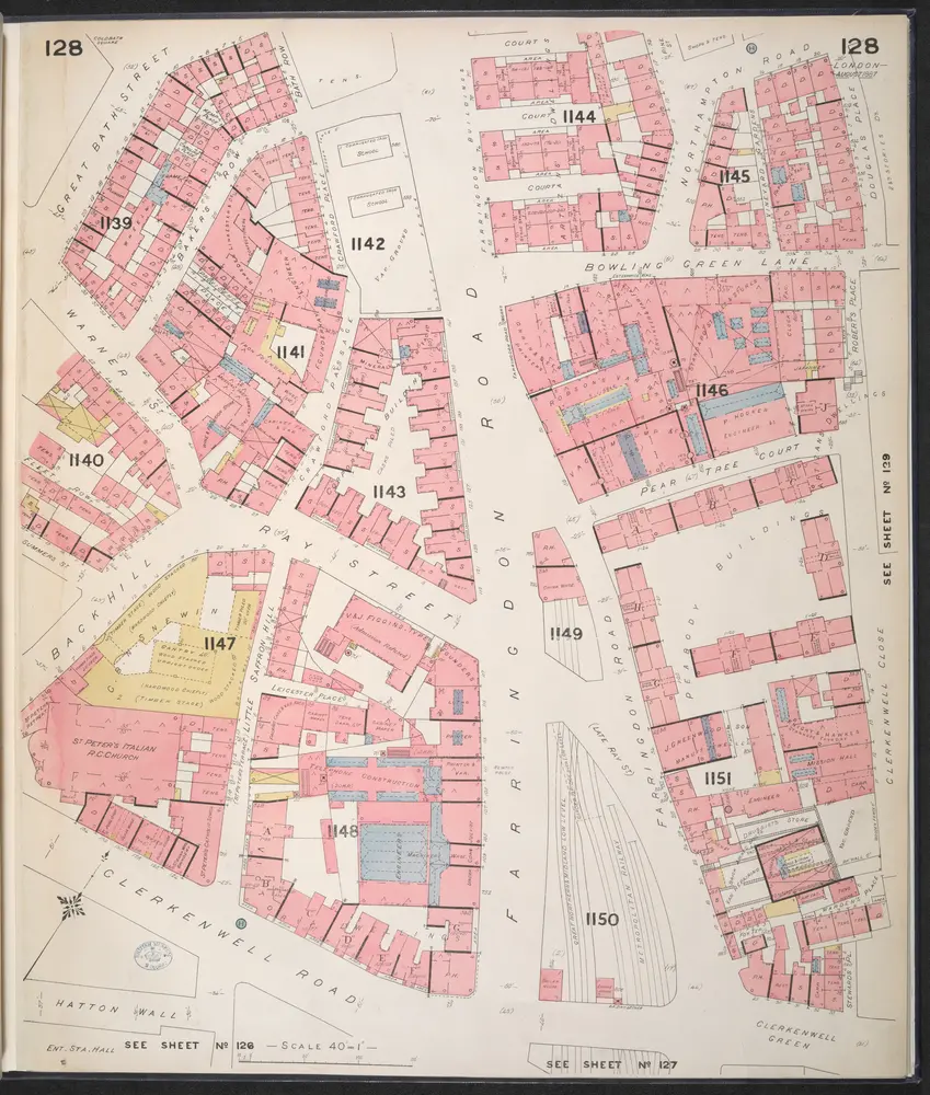 Insurance Plan of London Vol. VI: sheet 128