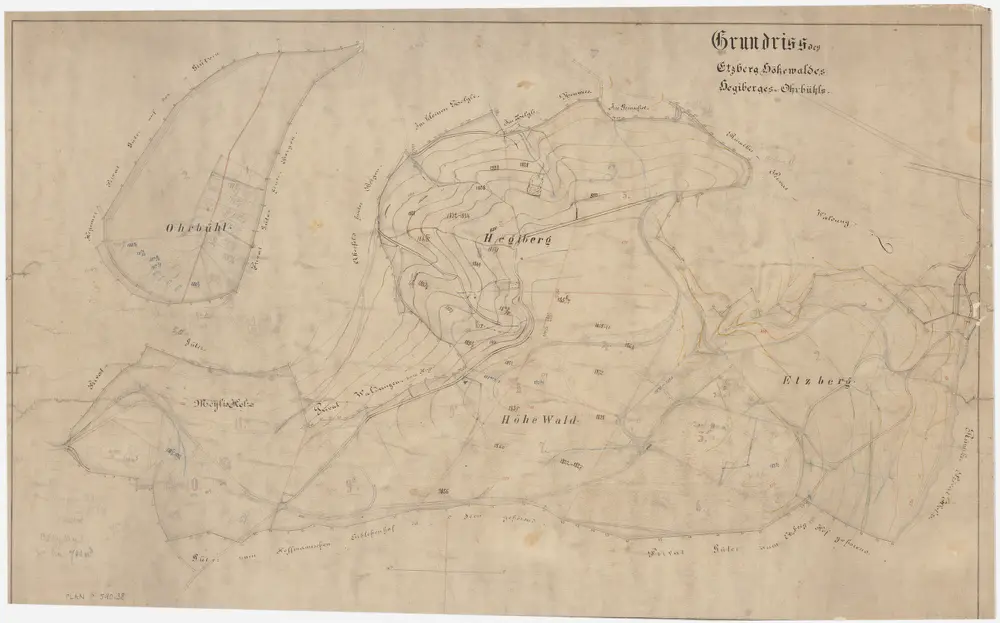 Winterthur, Seen, Oberwinterthur: Staatswaldungen: Oberwinterthur, Elsau, Seen: Etzberg, Höhwald, Hegiberg, Orbüel (Ohrbühl), Meiliholz; Grundriss