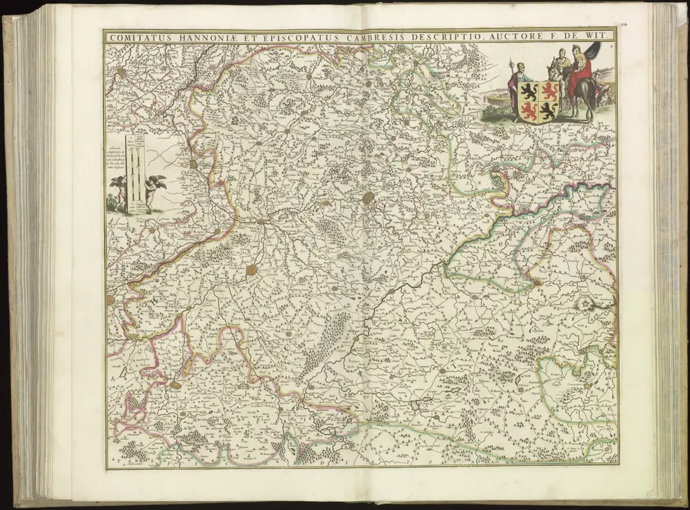 [111][114] Comitatus Hannoniae et Episcopatus Cambresis descriptio, uit: Atlas sive Descriptio terrarum orbis