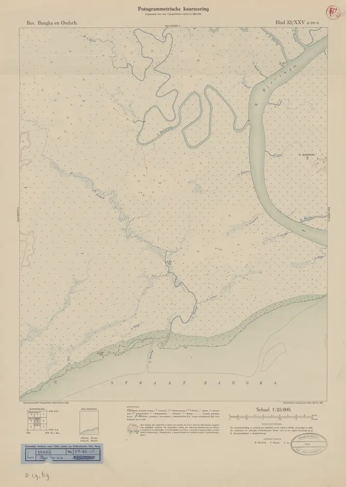 [G[oenoeng] Manggoel / opgenomen door den Topografischen Dienst in 1932-1933