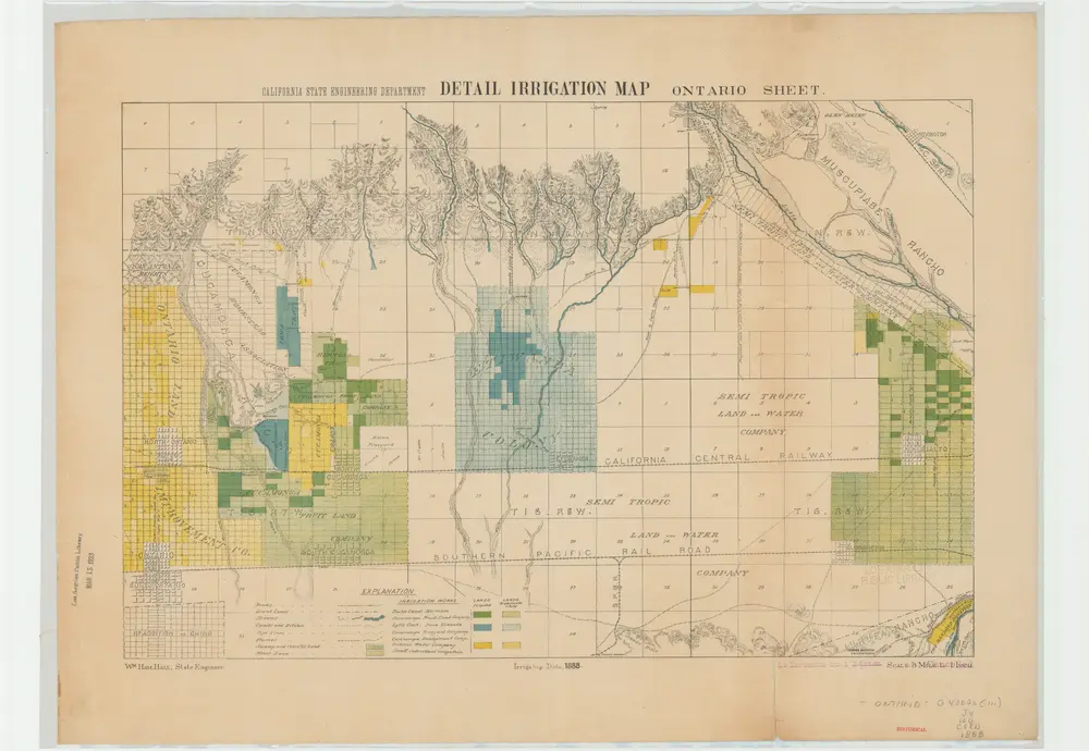 Detail Irrigation Map: Ontario Sheet