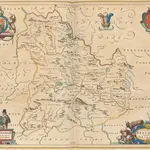 Comitatus Brechiniae; Breknoke. [Karte], in: Theatrum orbis terrarum, sive, Atlas novus, Bd. 4, S. 401.