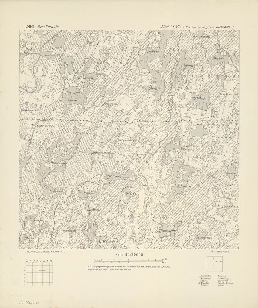 [Tjibetoeng] : herzien in de jaren 1900-1901 / Topographisch Bureau