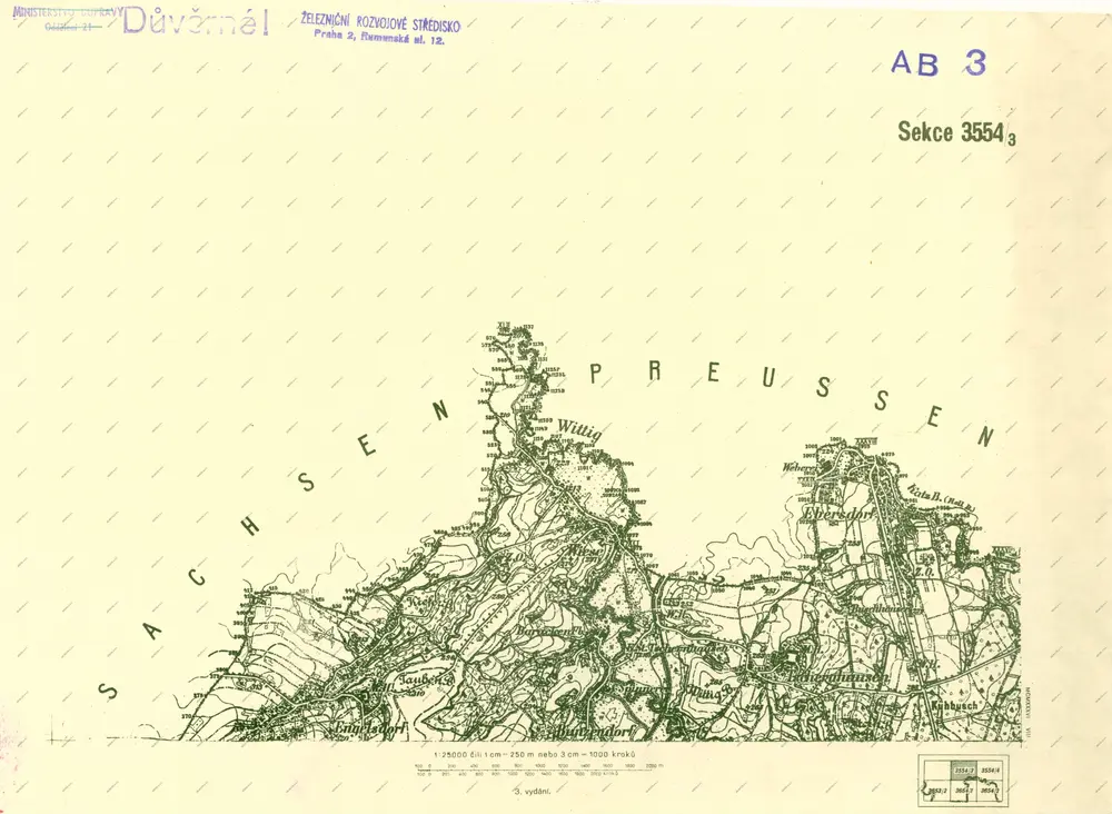 III. vojenské mapování 3554/3