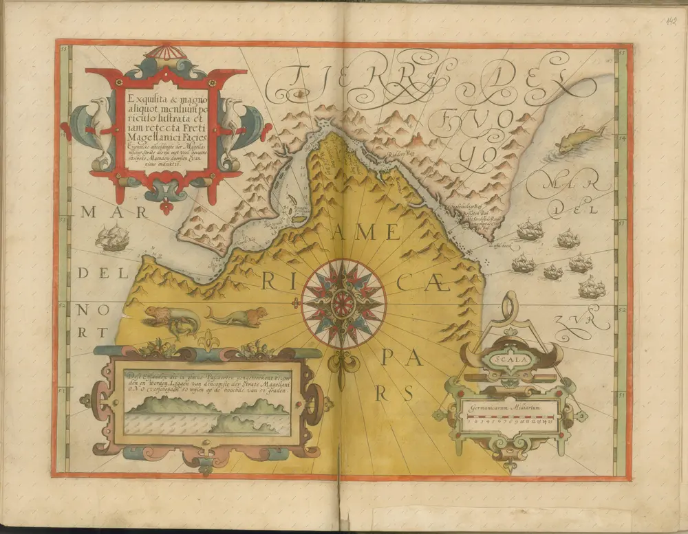 mapa z atlasu "Atlas Sive Cosmographicae Meditationes De Fabrica Mvndi Et Fabricati Figvra. Denuo auctos"