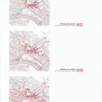 Historische Bauzustände der Zürcher Aussenquartiere in 48 Blättern: Höngg in den Jahren 1812, 1890 und 1932 auf Plänen von 1980; Übersichtspläne